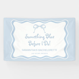 Lona Bienvenidos a la fiesta de la Bachelorette Azul