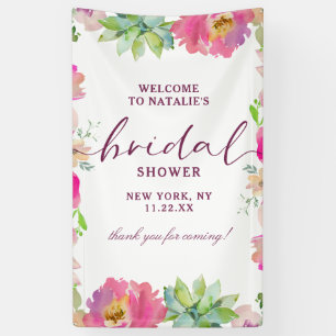 Lona Bienvenidos a la Moda en flor de Rubor Floral Brid