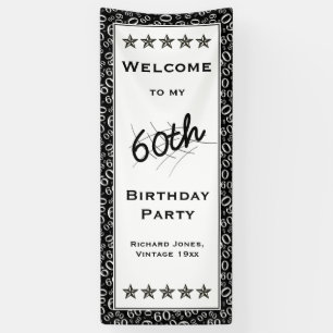 Lona Bienvenidos a mi fiesta de cumpleaños número 60: