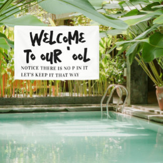 Lona Bienvenidos a nuestra piscina