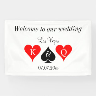Lona Bienvenidos a nuestro gran cartel del boda de Las