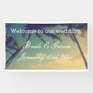 Lona Bienvenidos a nuestro personalizado de bodas de de