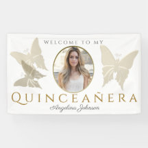 Bienvenidos a Quinceanera Gold Butfly