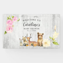 Bienvenidos a Rustic Woodland Baby Shower