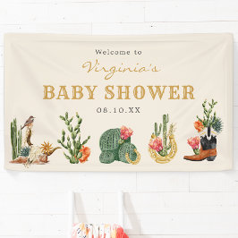 Lona Bienvenidos a Western Cowboy Baby Shower
