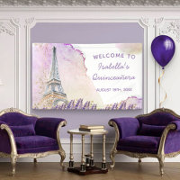 Bienvenidos al Paris Eiffel Tower French Lavender