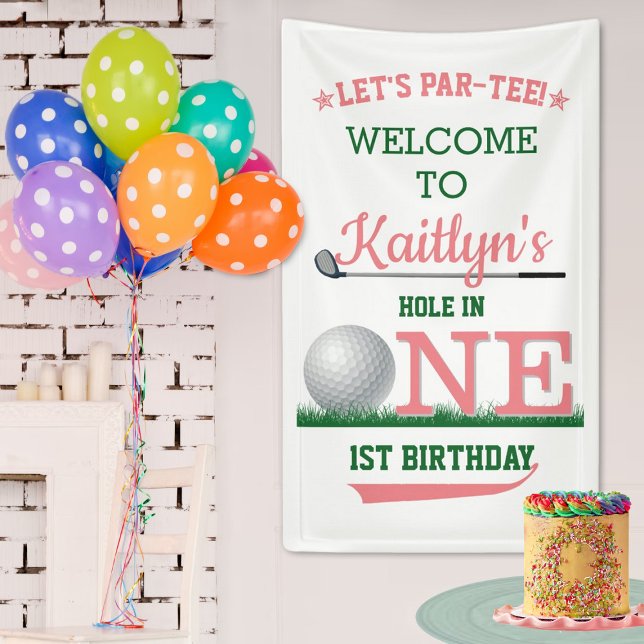 Lona Bienvenidos al Primer Cumpleaños del Golf PAR-TEE (Subido por el creador)