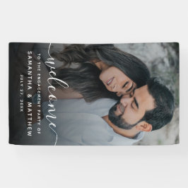 Lona Bienvenidos al Rótulo de Banner de Compromiso con 