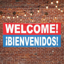 Bienvenidos Banner en español