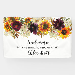 Lona Bienvenidos Boho Autumn Floral Bridal Shower