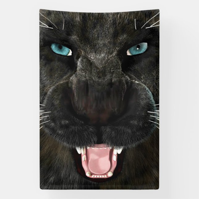 Lona Big Cat Black Panther (Vertical)