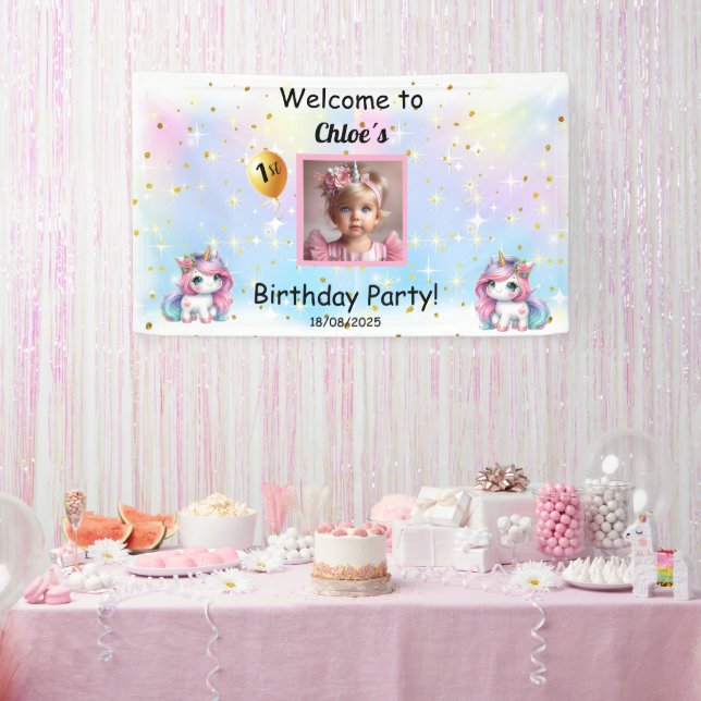 Lona Birthday Banner, (Fiesta)