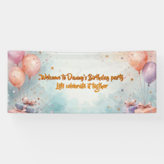 Lona Birthday party banner