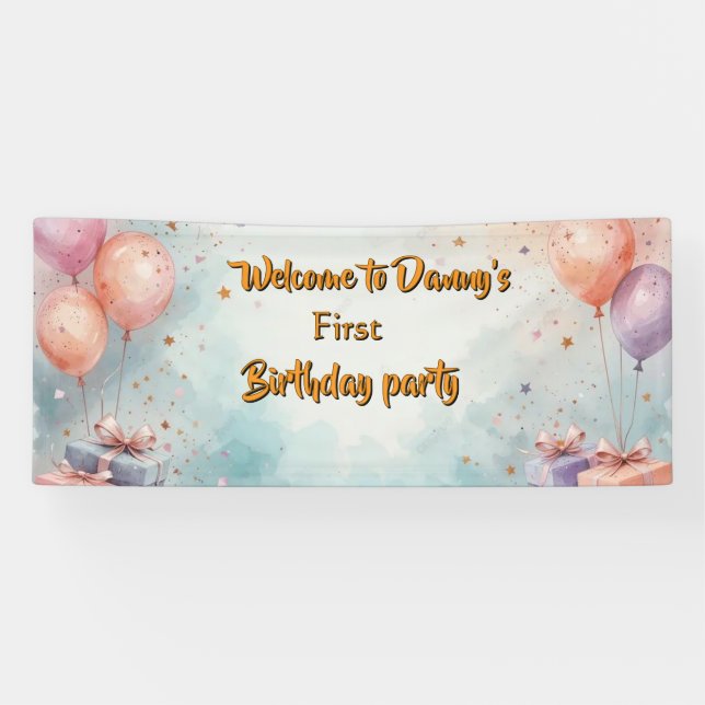 Lona Birthday party banner (Horizontal)