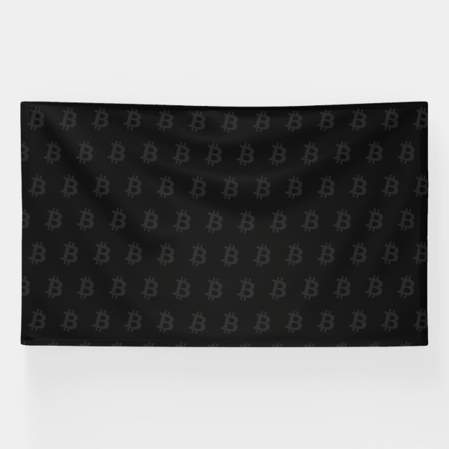 Lona Bitcoin Negro (Horizontal)