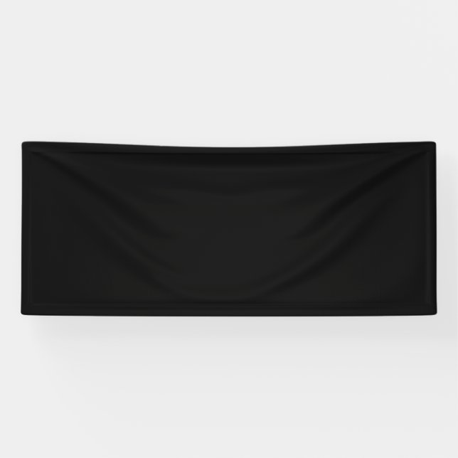 Lona Black #000000, Gravel Vinyl Banner (Horizontal)