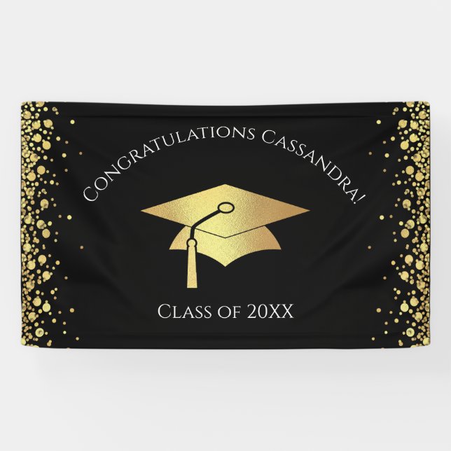 Lona Black and Gold Graduation (Horizontal)