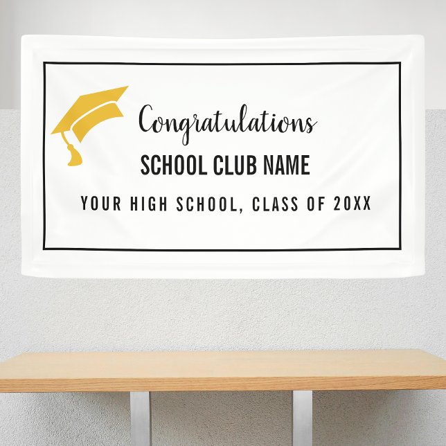 Lona Black Custom Club Graduation Banner (Subido por el creador)