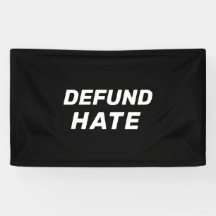 Lona Blanco negro "Defunción del odio"