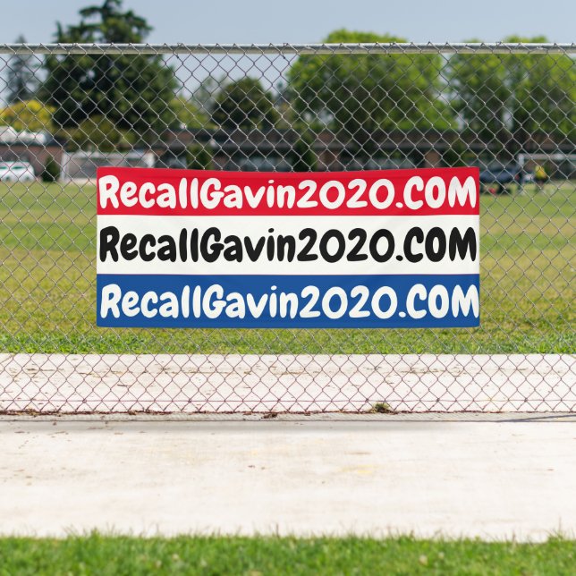 Lona Blanco y azul de 2,5 x 6 pies (In situ)