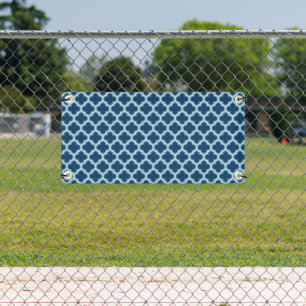 Lona Blue and Baby Blue Trellis, Lattice, Quatrefoil