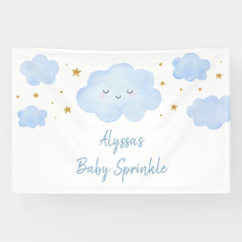 Lona Blue Boy Cloud Stars Baby Sprinkle