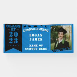 Lona blue customized graduation 2023 with name & Photo