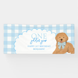 Lona Blue One Golden Year Doodle Puppy 1st Birthday