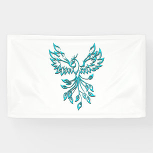 Lona Blue Phoenix Rising en Blanco
