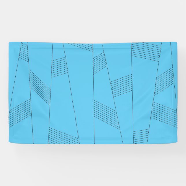 Lona Blue, simple, elegant, abstract line pattern (Horizontal)