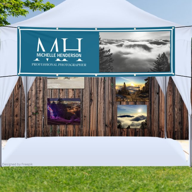 Lona Blue & White Monogrammed Logo 1 Image Promotional (Subido por el creador)