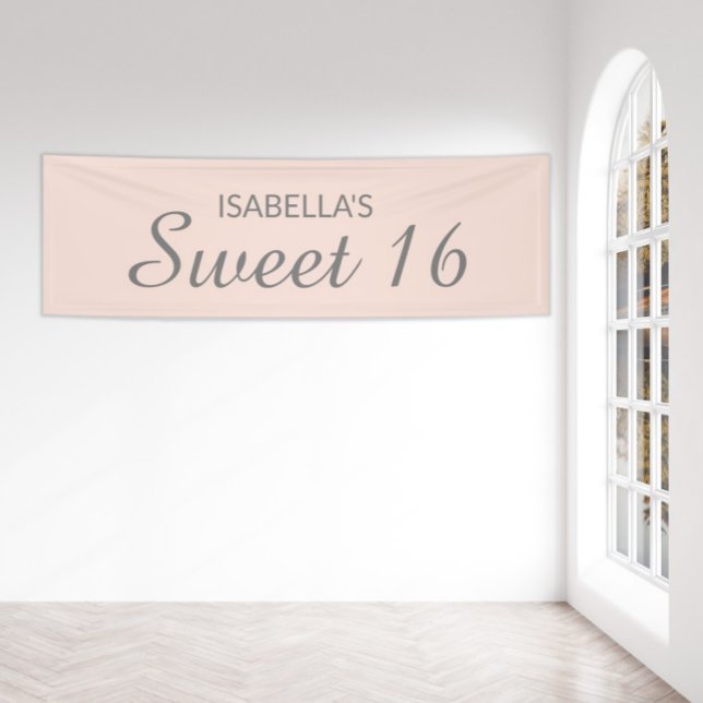 Lona Blush Rosa Sweet 16 (Subido por el creador)