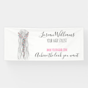 Lona Boda Boho simple Hair Estilista Flor romántica