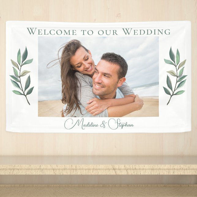 Lona Boda Botánico Verde de Elegant Engagement (Subido por el creador)