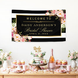 Lona Boda Bridal Shower Moderna Decoración Floral Vinta