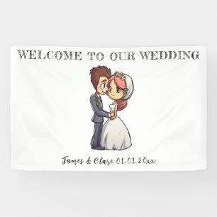 Lona Boda Cute Bride Y Groom