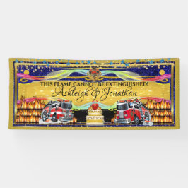 Lona Boda de bomberos