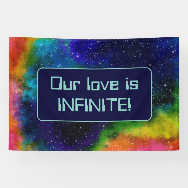 Lona Boda de Ciencia Ficción Galáctica (Horizontal)