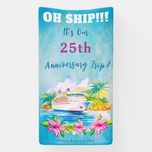 Lona boda de la puerta del crucero 25° aniversario