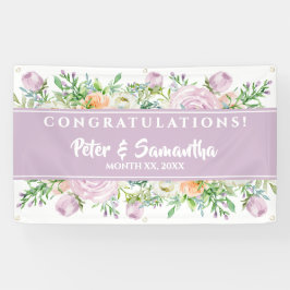 Lona Boda de las flores de verano felicitaciones