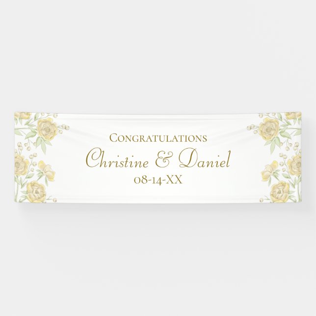 Lona Boda de Rosa Amarilla (Horizontal)
