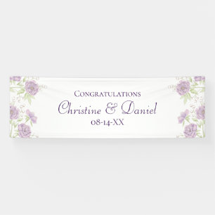Lona Boda de Rosa Púrpura Lavanda