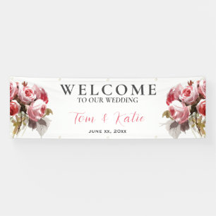 Lona Boda de Rose Bouquet acuarela