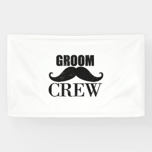 Lona Boda del partido de bachiller de Groom Crew Black 