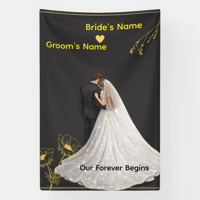 Lona Boda elegante  (Vertical)
