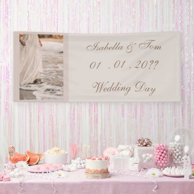 Lona Boda en la Playa Costera | Recepción Neutral Boho (Fiesta)