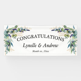 Lona Boda floral de acuarela de verano