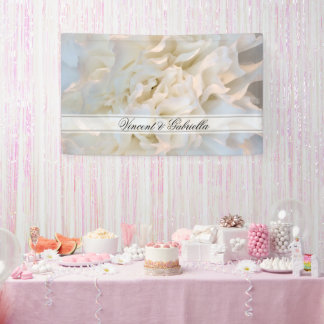 Lona Boda floral de carnación blanca