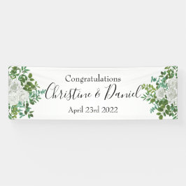 Lona Boda floral de White Peony y Rosa