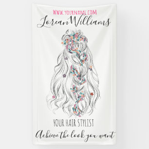 Lona Boda Hair Stylist Black Waval Hair Floral